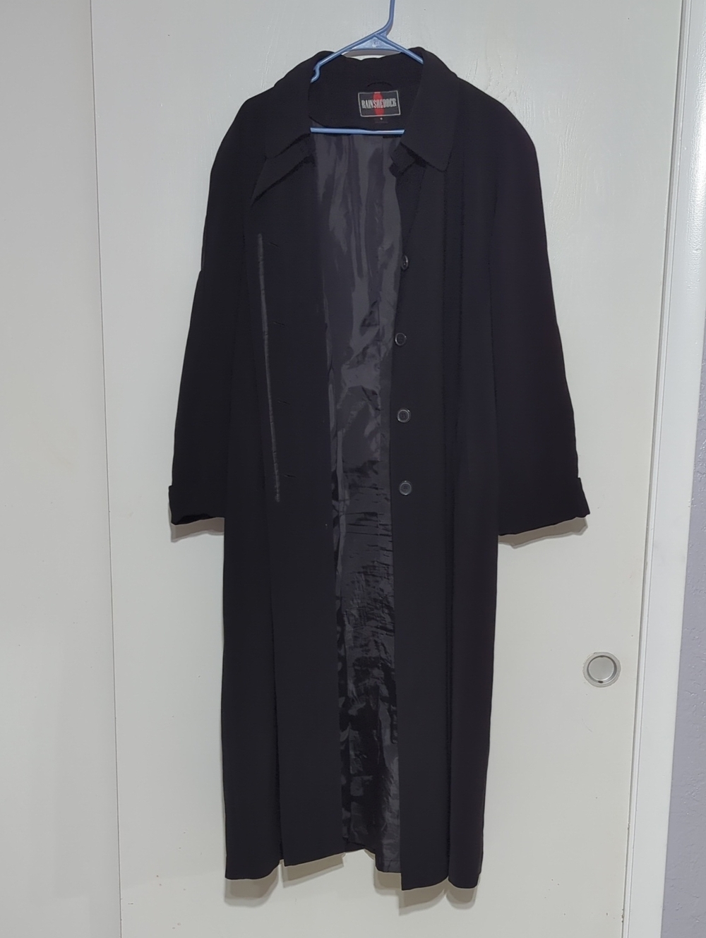 Black Women's Long Trench Coat by